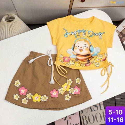 Bộ váy kaki ong HAPPY DAY 