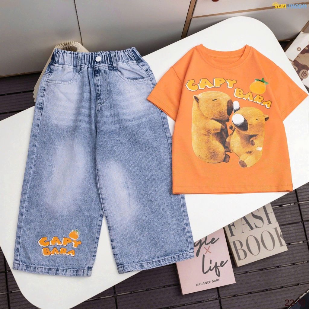  Bộ jean QD suông 2 Capy cam 