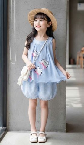  Bộ đùi bí CR yếm 5 mèo nơ 