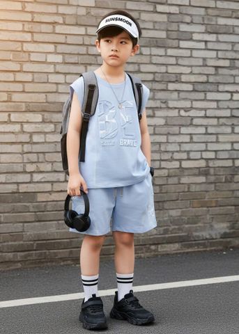  Bộ thun trai SN nổi BE BRAVE 