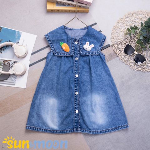  Đầm jean đính thỏ CAROT 