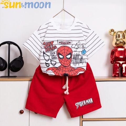  Bộ thun TN áo sọc nhện SUIT 