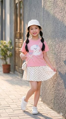  Bộ váy bi chó Hello DOG nơ 