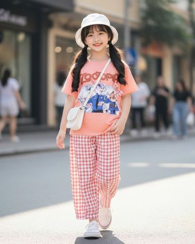  Bộ Quần dài caro ZOOTOPIA nơ CR 