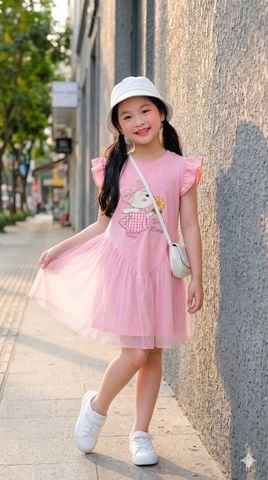  Đầm lai 2L  thỏ hoa nơ UMM 