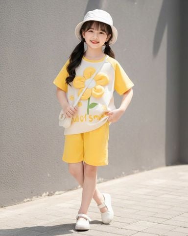  Bộ thun ngố gòn hoa  FULL OF SMILE 