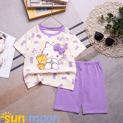  Bộ thun ngố phủ nơ Kitty gấu style 