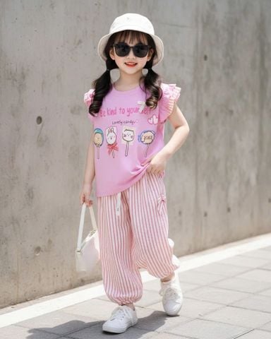  Bộ QD sọc bo kẹo BE KIND nơ 