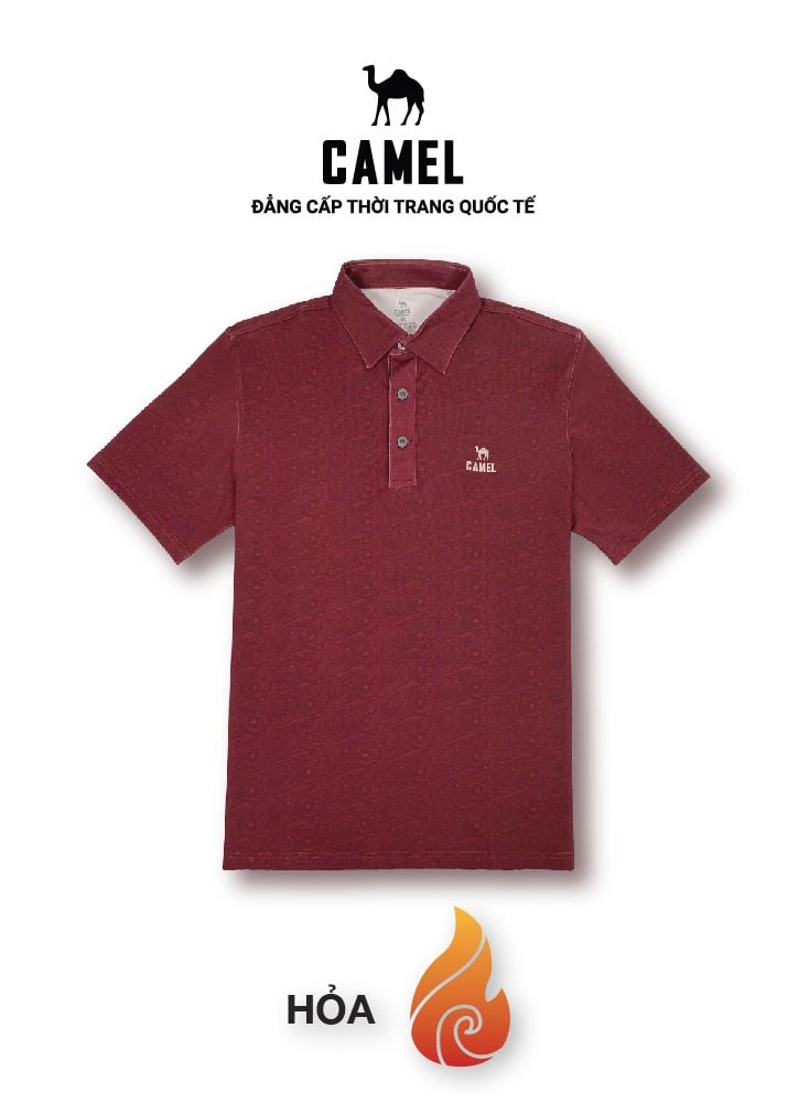 ÁO THUN NAM CỔ TRỤ PHONG THỦY CAO CẤP CAMEL CMA036