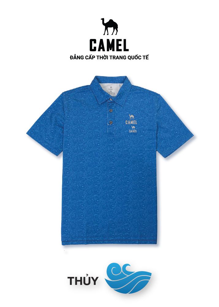 ÁO THUN NAM CỔ TRỤ PHONG THỦY CAO CẤP CAMEL CMA036