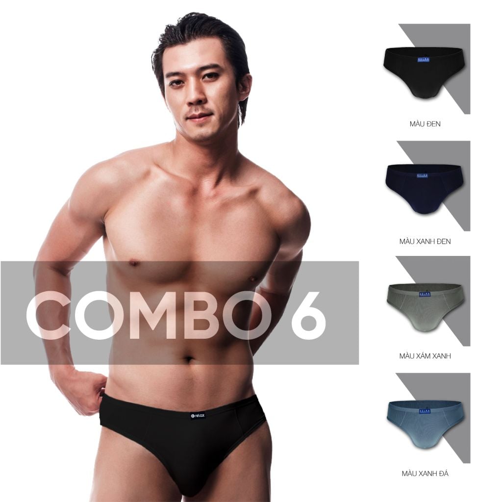 COMBO 6 Quần lót nam brief RL036