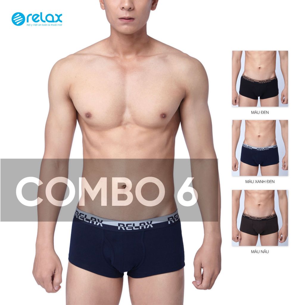 COMBO 6 Quần lót nam boxer RLTK054