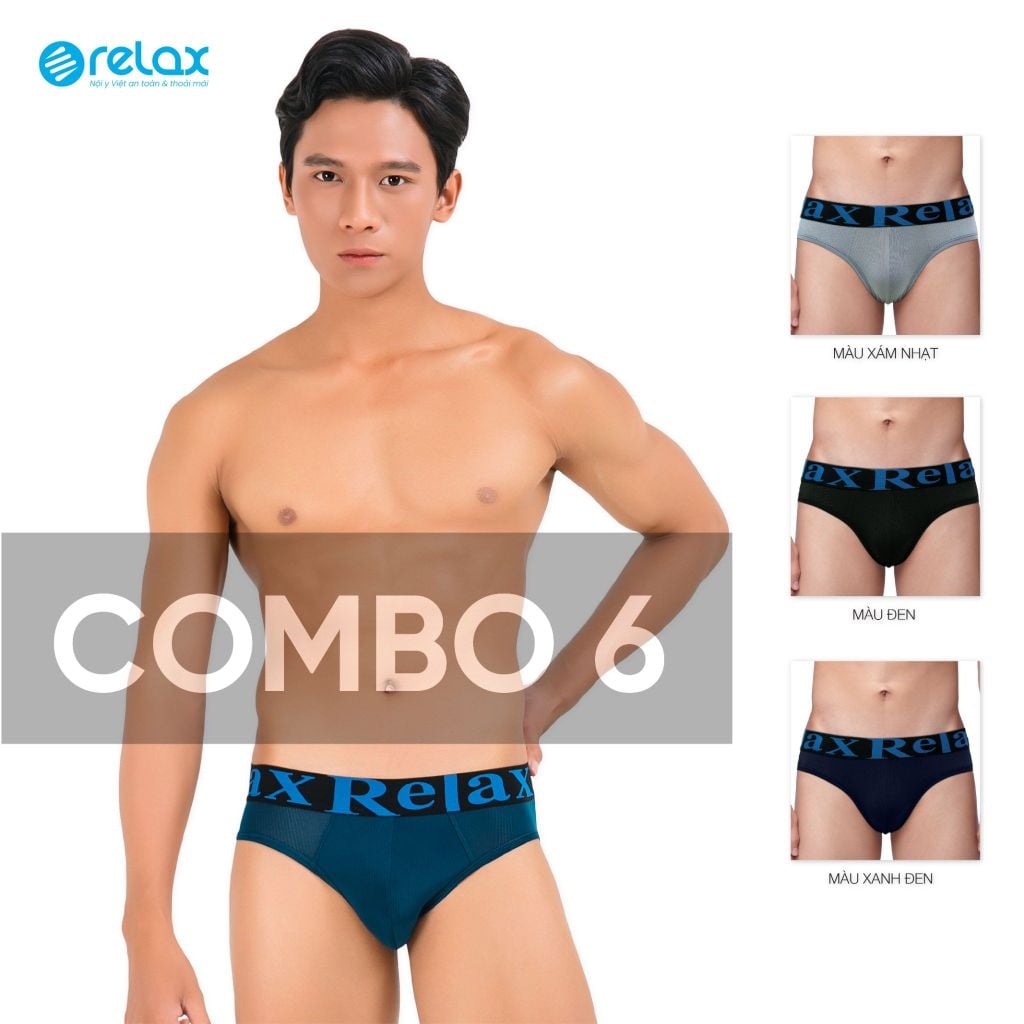 COMBO 6 Quần lót nam brief RLTK066