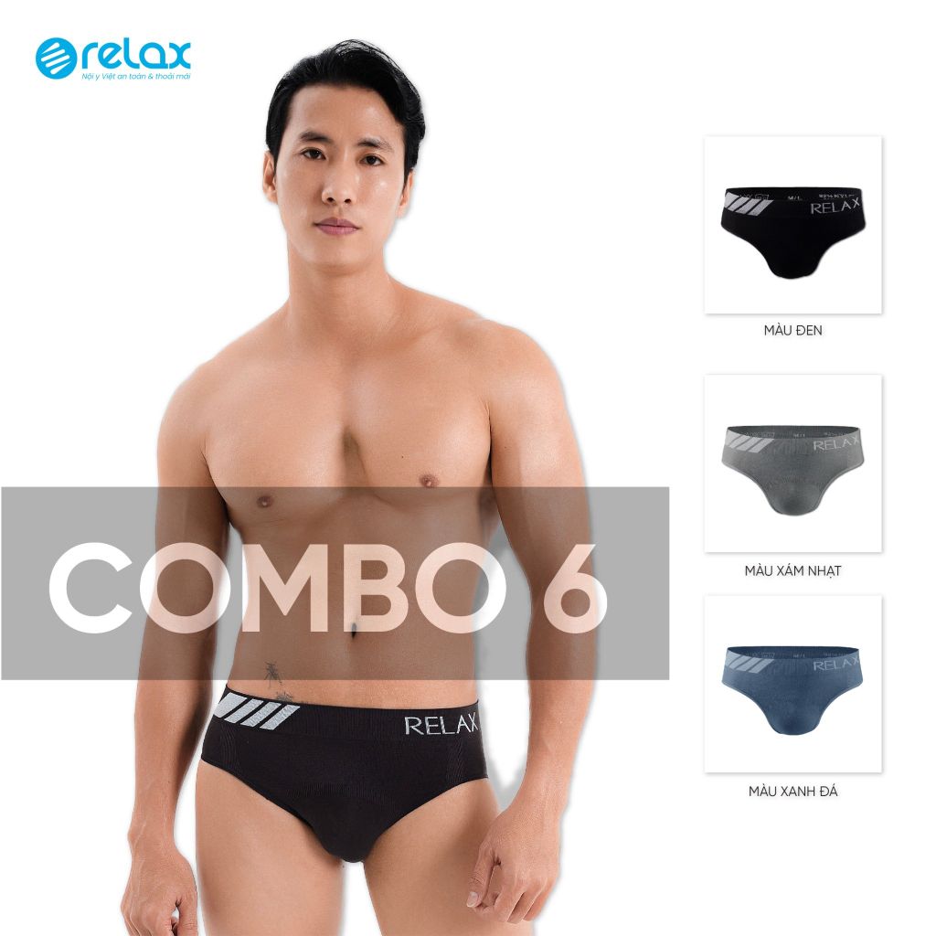 COMBO 6 Quần lót nam brief RLTK013