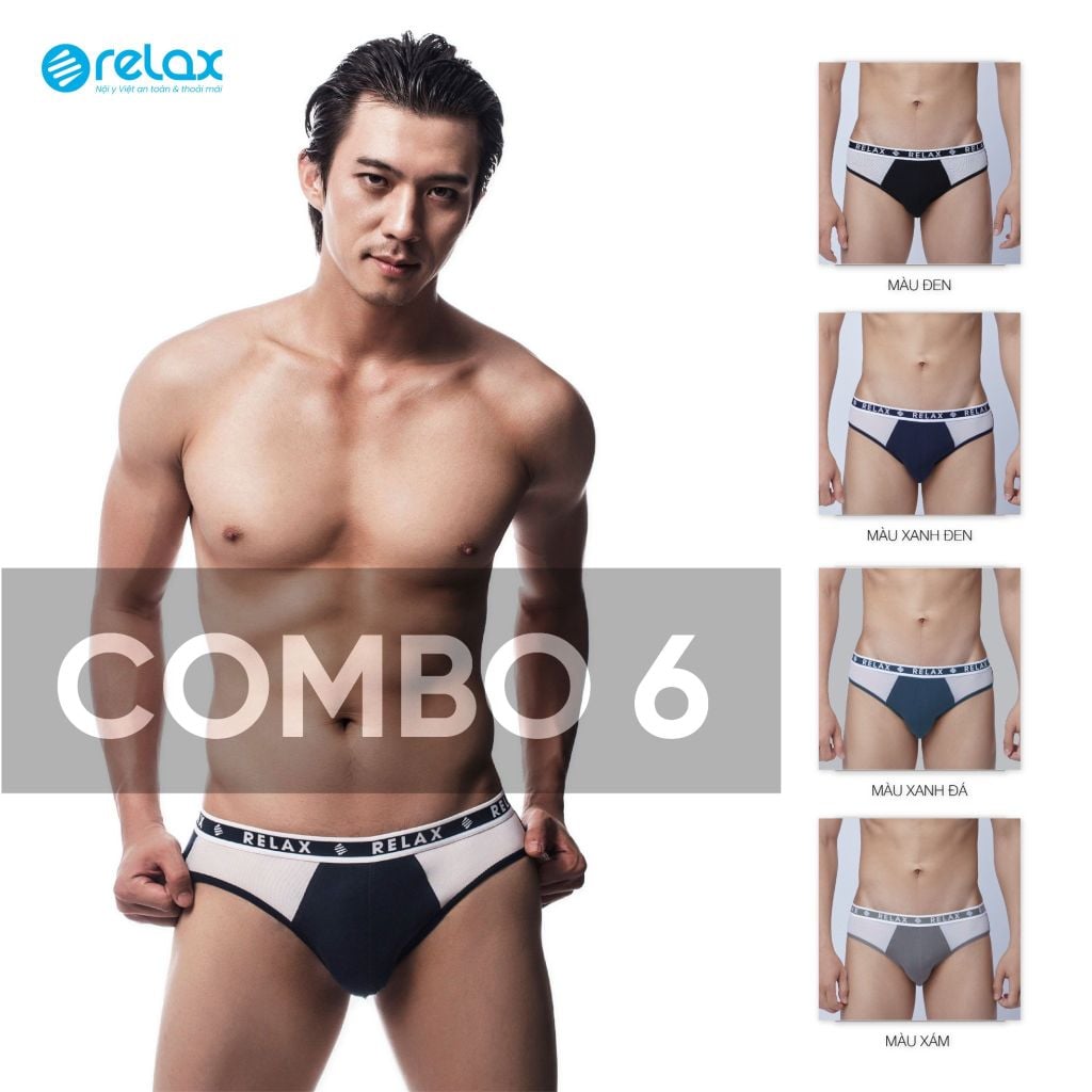 COMBO 6 Quần lót nam brief RLTK023