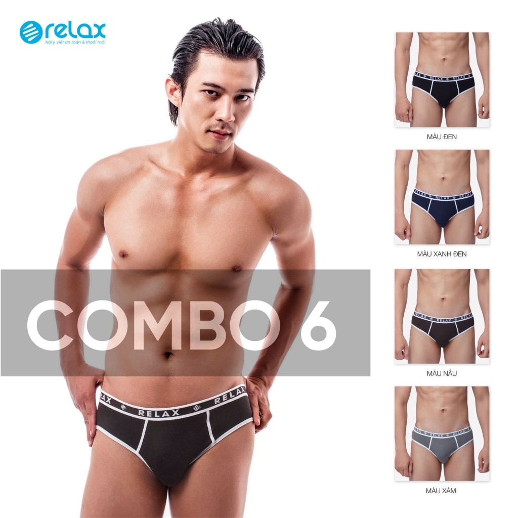 COMBO 6 Quần lót nam brief RLTK024