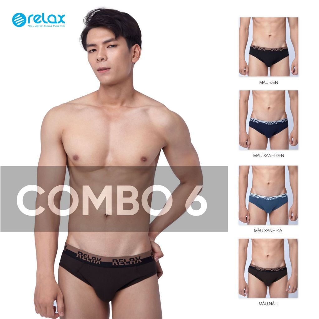 COMBO 6 Quần lót nam brief RLTK053