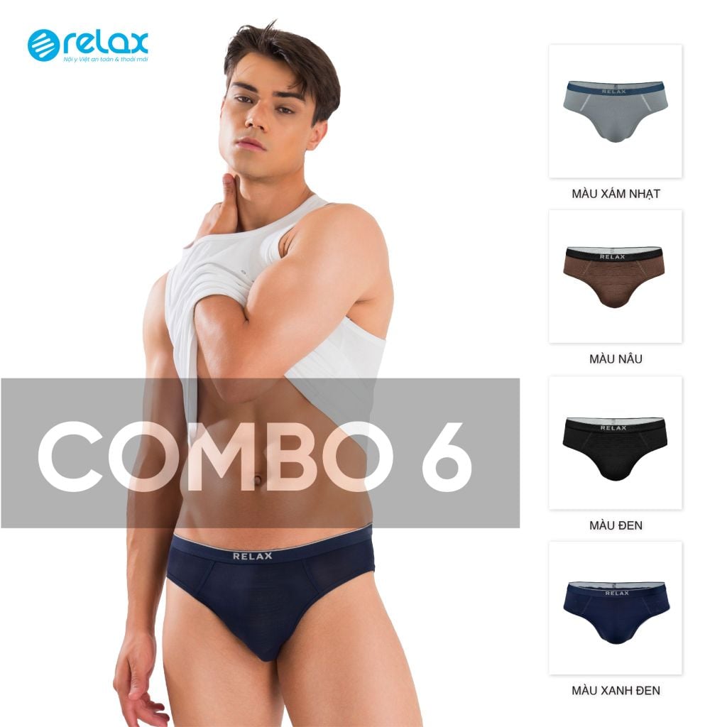 COMBO 6 Quần lót nam brief RLTK076