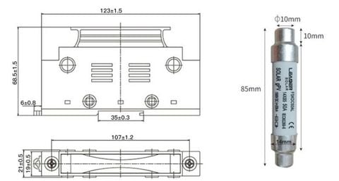 Ruột cầu chì DC 1P 32A 1500VDC 10x85mm LEADER (FSKDC32AL- T8.2026)
