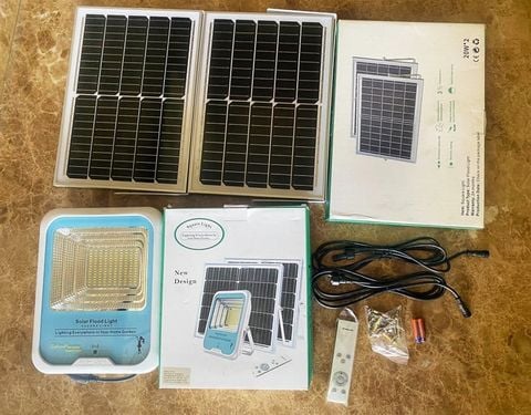 Đèn NLMT Square Light Model Light pro E6-200W - 2 x Panel 5V 20W - BAT 3.2V 30000MAH