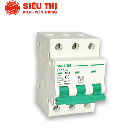 MCB AC 3P 50A Suntree (Model 2025)