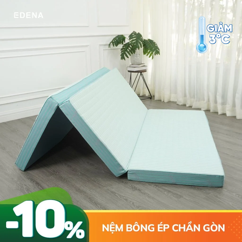 Nệm Bông Ép Chần Gòn Edena