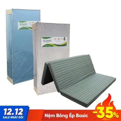 Nệm Bông Ép Basic Màu Ngẫu Nhiên