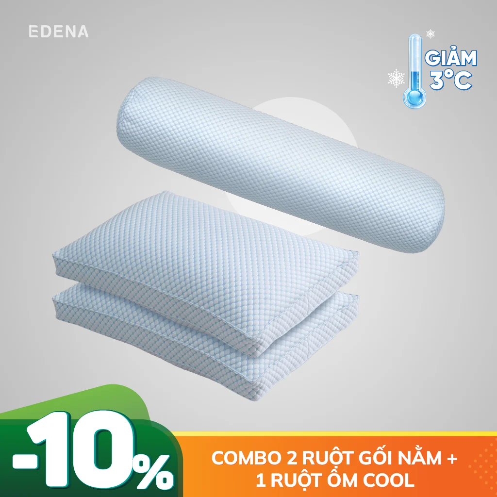 Combo gối Cool (2 gối nằm + 1 gối ôm)
