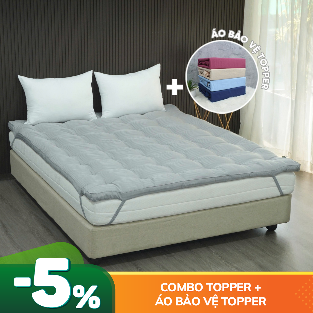 Combo Topper Màu Edena (1 Topper + 1 Áo Bảo Vệ Topper)