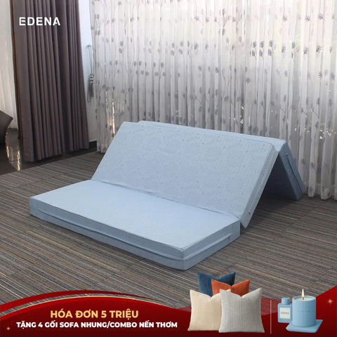 Nệm Bông Ép Cao Cấp Gấp 3 Edena