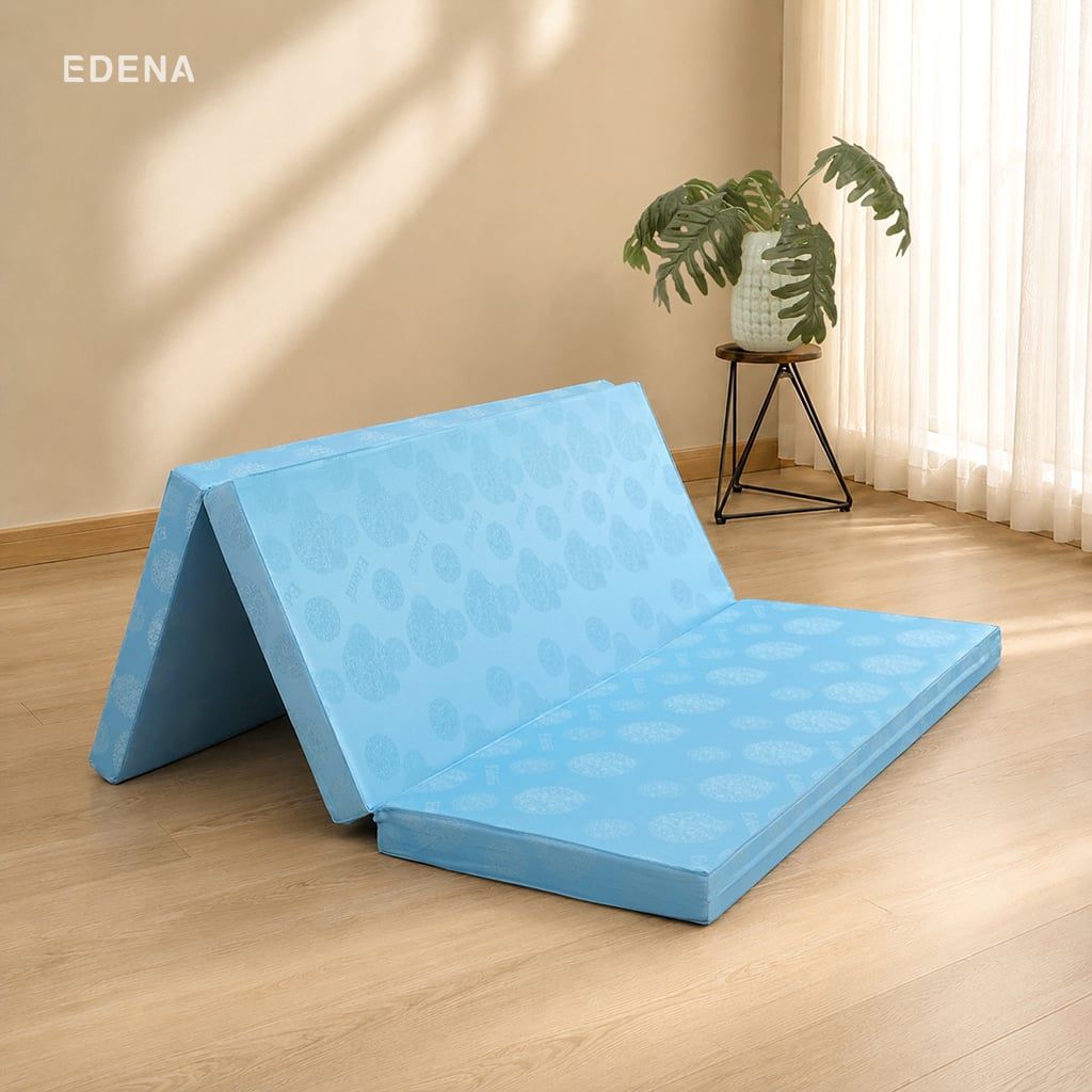 Nệm Bông Ép Cao Cấp Gấp 3 Edena