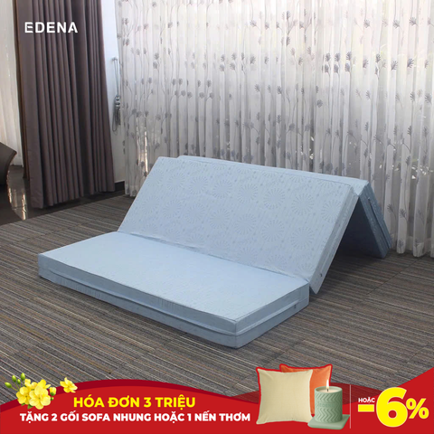 Nệm Bông Ép Cao Cấp Gấp 3 Edena