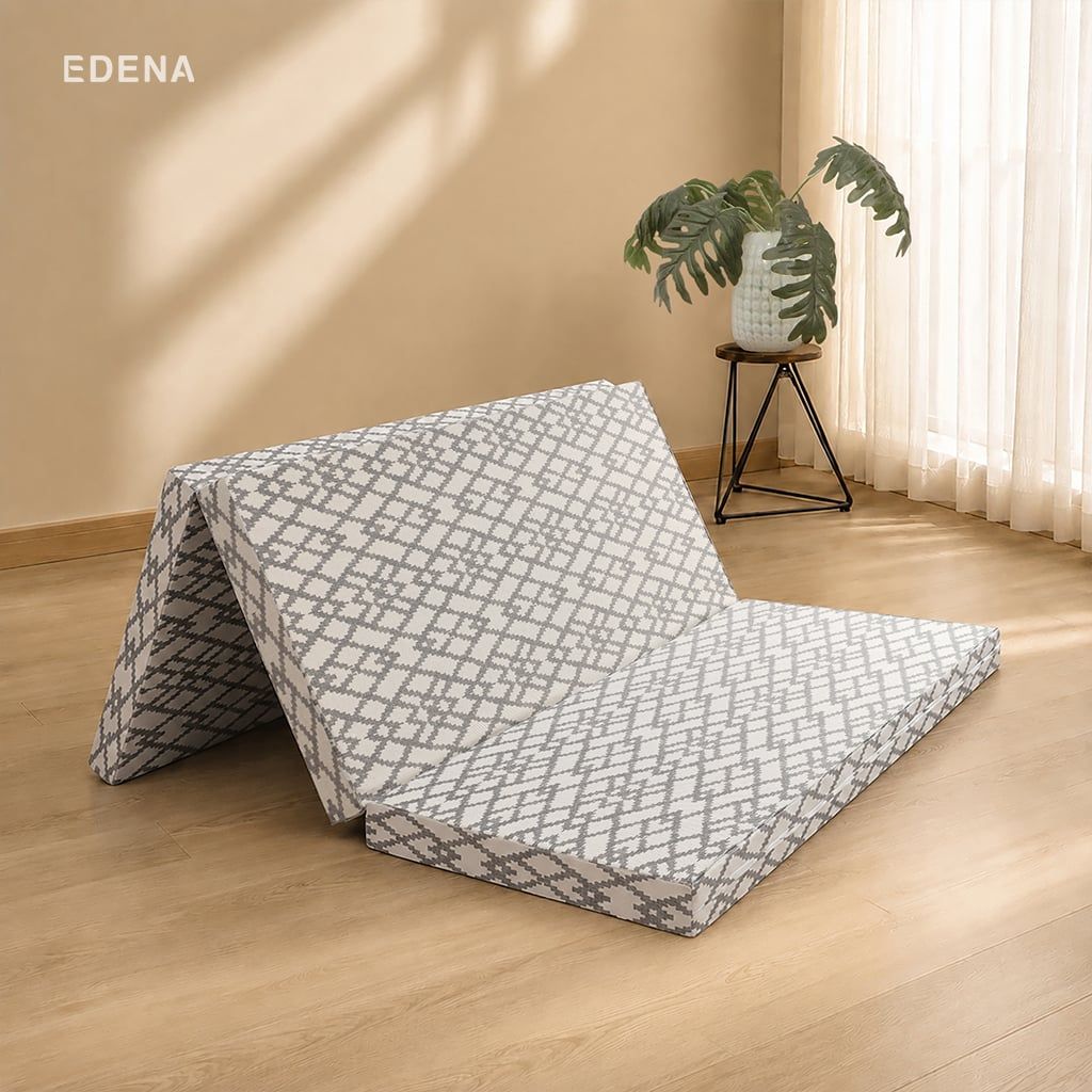 Nệm Bông Ép Cao Cấp Gấp 3 Edena