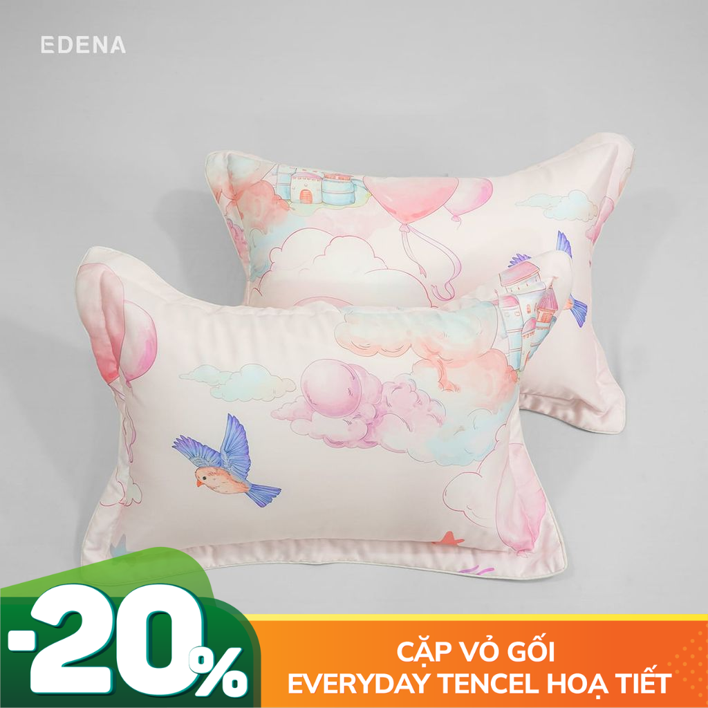 Cặp Vỏ Gối Everyday Tencel Hoạ Tiết