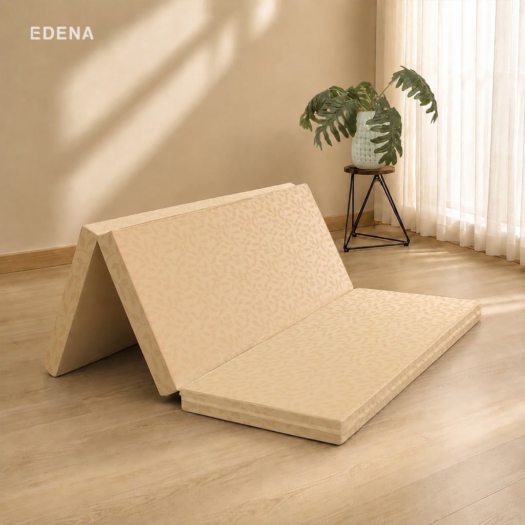 Nệm Bông Ép Cao Cấp Gấp 3 Edena