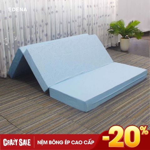 Nệm Bông Ép Cao Cấp Gấp 3 Edena