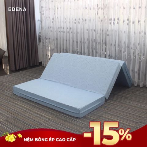 Nệm Bông Ép Cao Cấp Gấp 3 Edena