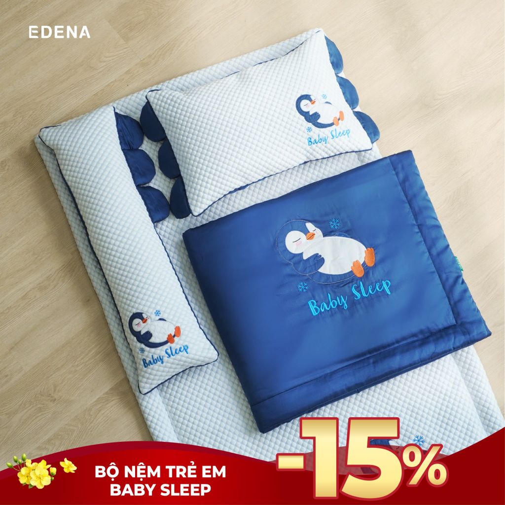 Bộ Nệm Trẻ Em Baby Sleep Edena