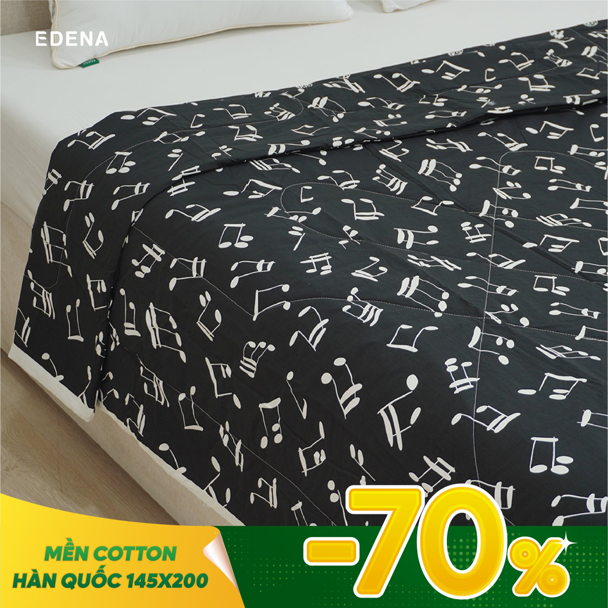 Mền Cotton hoạ tiết (Giao màu ngẫu nhiên)