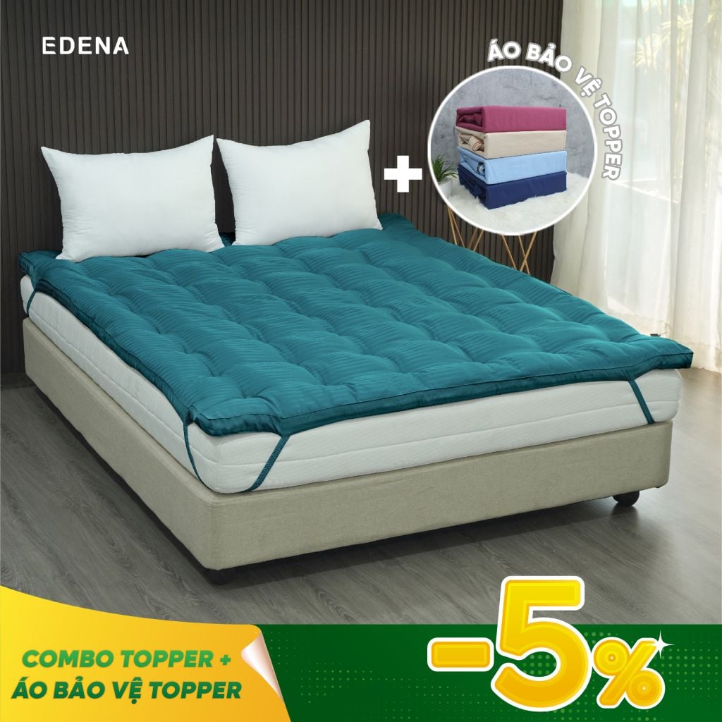 Combo Topper Màu Edena (1 Topper + 1 Áo Bảo Vệ Topper)