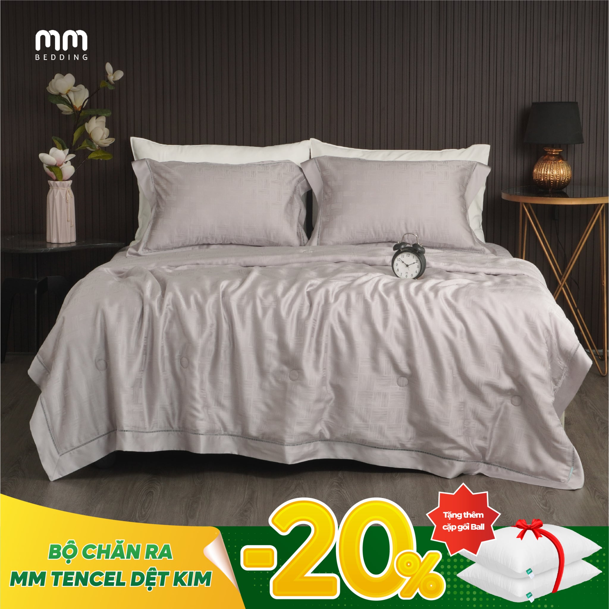 Bộ ra bọc MM Tencel Dệt Kim 18