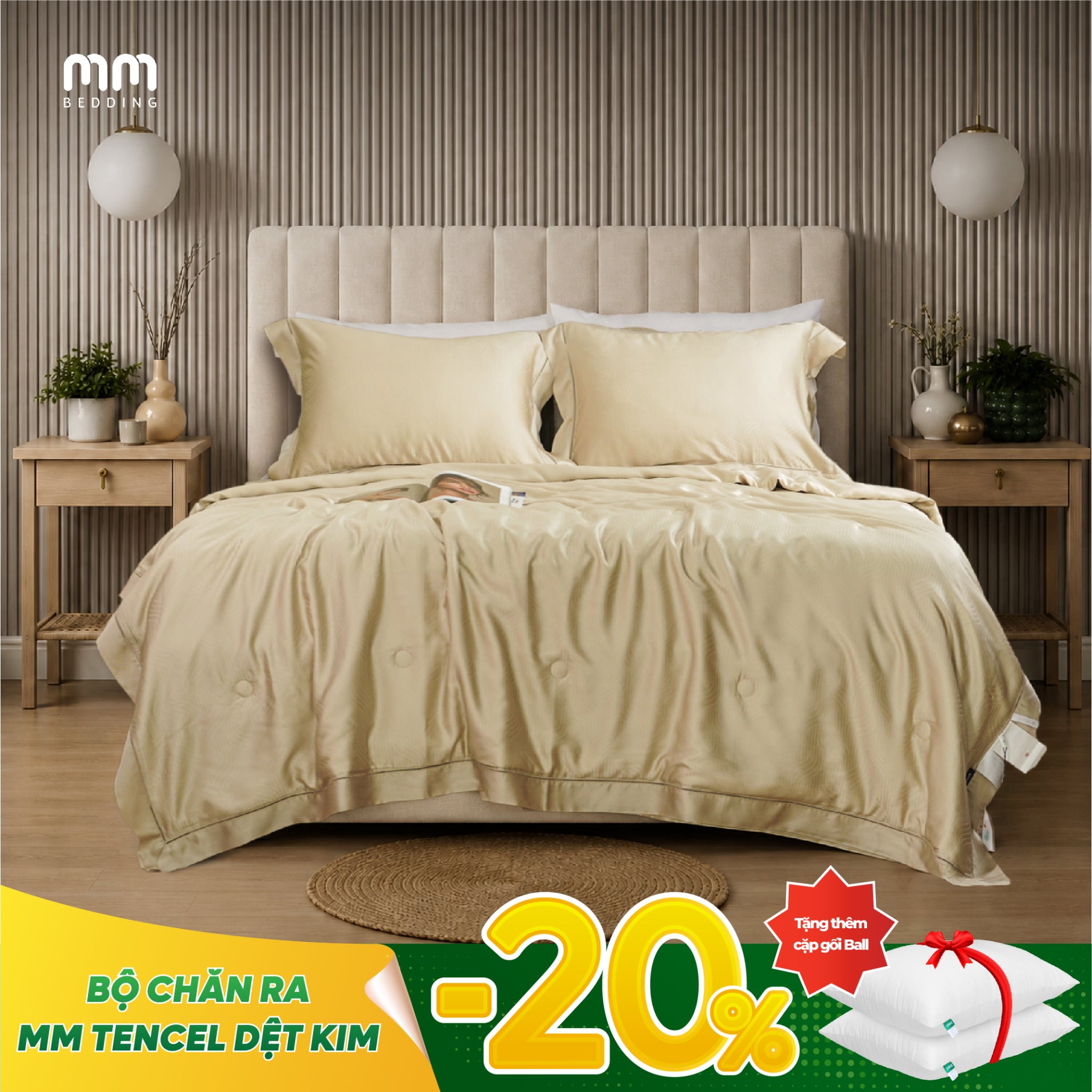 Bộ Ra Bọc MM Tencel Dệt Kim 25