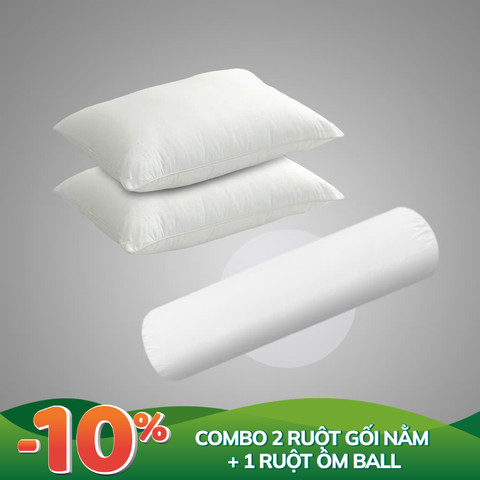 Combo gối Ball (2 gối nằm + 1 gối ôm)