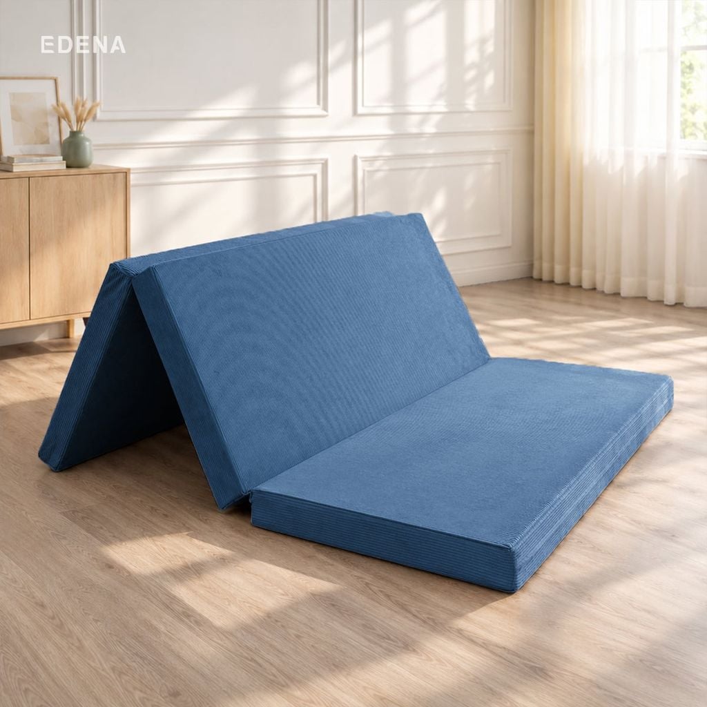 Nệm Bông Ép Cao Cấp Gấp 3 Edena