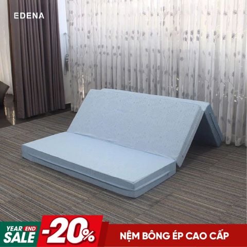 Nệm Bông Ép Cao Cấp Gấp 3 Edena