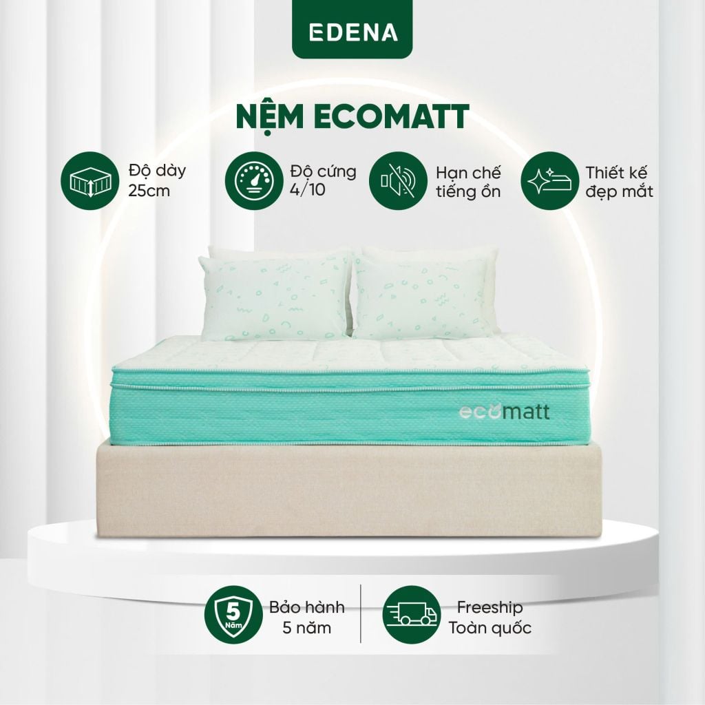 Nệm Lò Xo Túi Ecomatt