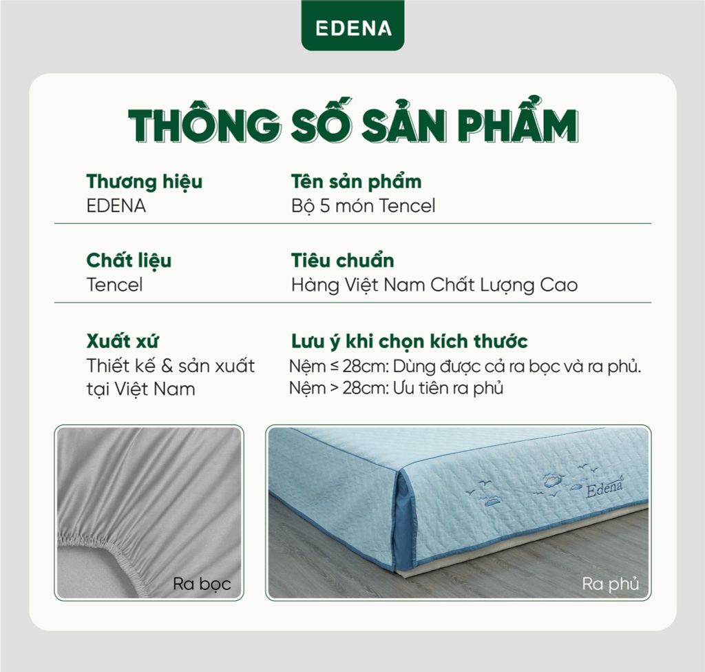 Bộ Ra Edena Tencel A706
