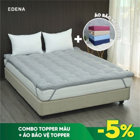 Combo Topper Màu Edena (1 Topper + 1 Áo Bảo Vệ Topper)