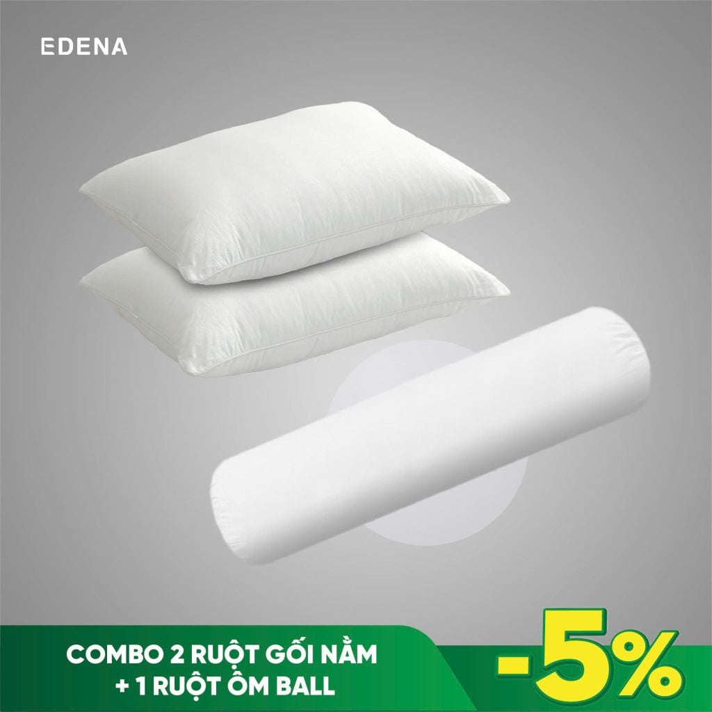 Combo gối Ball (2 gối nằm + 1 gối ôm)