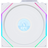 FAN Lian-Li UNI Fan TL 120 LCD Wireless Triple ( Bộ 3 fan ) WHITE - Ngược